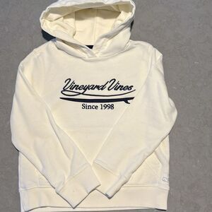 Vineyard Vines cream Hoodie, youth large